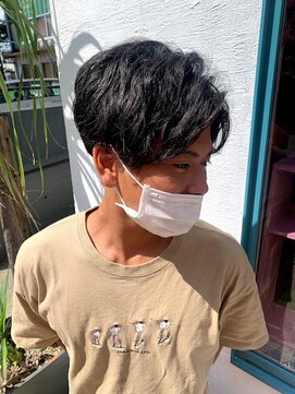 バランス(balance) メンズセンターパート