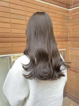 シンシェアサロン 原宿店(Qin shaire salon) オリーブベージュ×ヨシンモリ韓国巻き