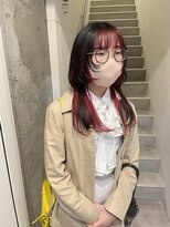 アイリー 名古屋(A/LEE)&nbsp;赤髪／インナーカラー