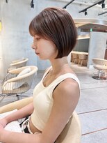 リール 銀座(R'EEL)&nbsp;ゆとりショート×アッシュブラウン【髪質改善カラー】