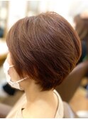 30代40代50代/チョコレート/大人可愛い/ショートヘア/百合ヶ丘