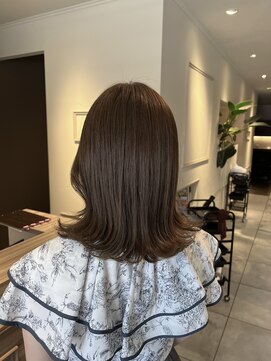 ヘアースタジオ エフ(Hair studio f) 顔まわりレイヤー×グレージュ