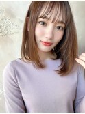 イヤリングカラー 縮毛矯正 韓国風 ダブルカラー 髪質改善_4404