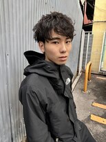 アッドバイケーツー 心斎橋(add by k-two Men's)&nbsp;癖毛を活かした無造作スタイル★攻めたカジュアルヘア