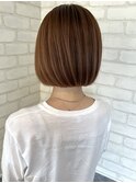 ボブヘア/ブラウンベージュ/ボブ