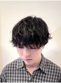 ダークアッシュ/アッシュブラック/カルマパーマ/シャドウパーマ