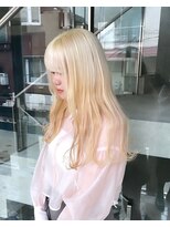 ヲタク(wotaku.)&nbsp;ブロンドカラーブリーチハイトーン抜きっぱなしブロンドロング