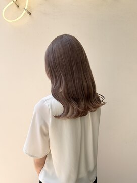 アジールヘア 北千住駅西口店(agir hair) ミルクティーカラー ミルクティーベージュ