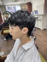 ヘアサロンJ&nbsp;韓国風カット+縮毛矯正セッティングパーマ+ダウンパーマ