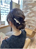 お呼ばれヘアセット×下めなボリューム