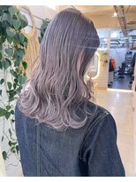 エイム(AiM)&nbsp;ラベンダーグレー／ケアブリーチ／ブリーチ無しダブルカラー