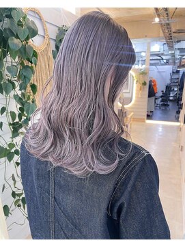 エイム(AiM) ラベンダーグレー/ケアブリーチ/ブリーチ無しダブルカラー