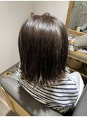 白髪ぼかしハイライト　明るい白髪染め　30代、40代、50代