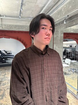 ハマモト センター分けメンズ