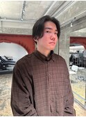 センター分けメンズ