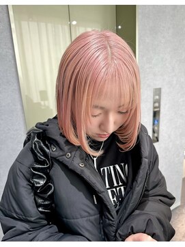 リラス 博多(rilas) ピンクカラー トリプルカラー ハイトーンカラー