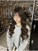 ブラウンカラーエクステ