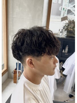 エッジ(EDGE) 大分メンズ刈り上げマッシュシャドウパーマスタイル