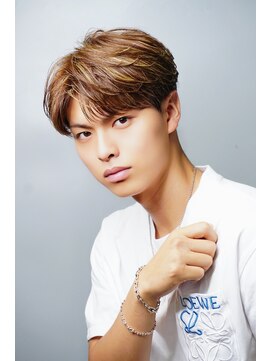 ゴールドシブヤ(GOALD SHIBUYA) センターパート/茶金ハイライト