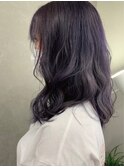 ダークヴァイオレット・透明感・ツヤ髪・大人上品ヘア・深みヘア