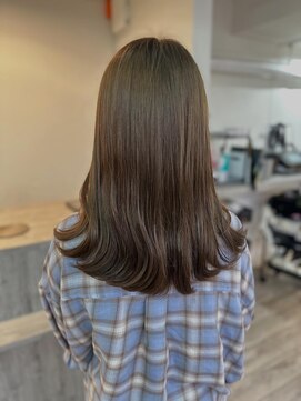 リベルノ(liberuno) オリーブベージュ/ブリーチなしダブルカラー/新潟万代