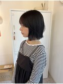 切りっぱなしボブ