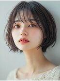 大人可愛いショートヘア/インナーカラー/髪質改善/韓国/ブリーチ