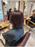 ボルドー　秋冬　20代30代髪質改善大人キレイ大人可愛い