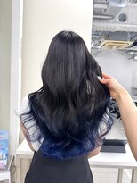 アライブ ハラジュク(ALIVE harajuku)&nbsp;【 yu-ki 色落ちシルバーブルーグラデーションカラー ブリーチ】