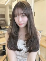 ミリ(mm)&nbsp;レイヤーカット オリーブベージュ カラー 韓国 髪質改善 仙台