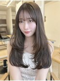 レイヤーカット オリーブベージュ カラー 韓国 髪質改善 仙台