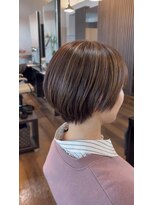スタイル 皆実店(STYLE) 短めショートボブ♪ナチュラルハイライト