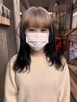 アジリ(agili)&nbsp;ルーツカラー/ホワイトカラー/個性的/エンドカラー/派手髪