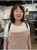くるくるパーマミディアムパーマくせ毛風パーマ登戸向ヶ丘遊園