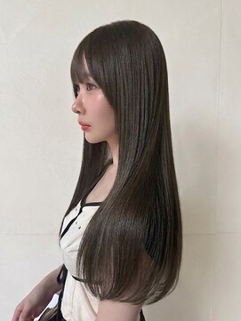 スタートウキョウ 渋谷駅(STAR TOKYO) 韓国風縮毛矯正ロングヘアカット顔周りカット