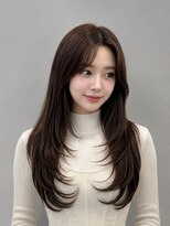 アース 前橋店(HAIR&MAKE EARTH)&nbsp;髪質改善_美髪ストレート_顔周りレイヤー_艶髪
