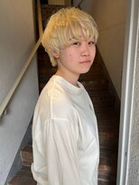 Men's JESTER【メンズジェスター】メンズカット/メンズパーマ/メンズカラー/フェード 〈atsuno〉ブロンドマッシュ