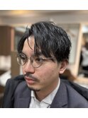 ナチュラルビジネスミディアム<理容室>パーマくせ毛