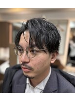 ケースタイルヘアスタジオ  虎ノ門店(K-STYLE HAIR STUDIO)&nbsp;ナチュラルビジネスミディアム<理容室>パーマくせ毛