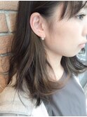 インナーカラー×ミントベージュ