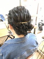 ロカット サロン(Roquat Salon)&nbsp;なみシニヨンヘアアレンジ【ヘアアレンジ/立川/立川南/国立】