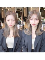 ミラリー トウキョウ(Mirareee Tokyo)&nbsp;20代30代40代◎韓国ヘアー顔周りレイヤー青髪似合わせカットロブ