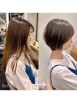 ロンドプロフィール 浦和(Lond profil) Lond.海気　大人丸みショート　Before After