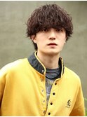 波巻きパーマメンズツイストスパイラルパーマツーブロック