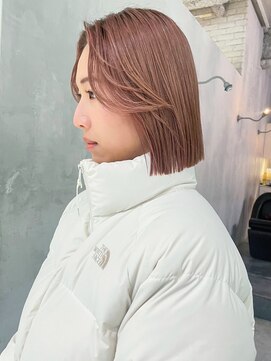 アルバム 渋谷パルコ(ALBUM) 美髪セミディくびレイヤーベビーピンクカーキベージュ_ba501622