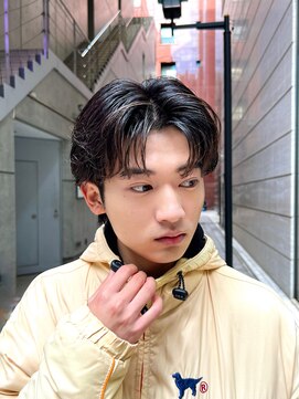 ガーデン 銀座(GARDEN) 艶センターパートニュアンスパーマカルマパーマダークアッシュ