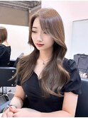 韓国風レイヤーカット顔まわりくびれオルチャン堀江