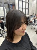 自然な前髪縮毛矯正♪