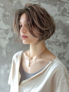 アルトリスト(Altruist Aging×HAIR&SPA) ☆イメチェンピンクベージュアンブレラカラー前髪クールショート