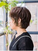ミニウルフカール×オリーブベージュ